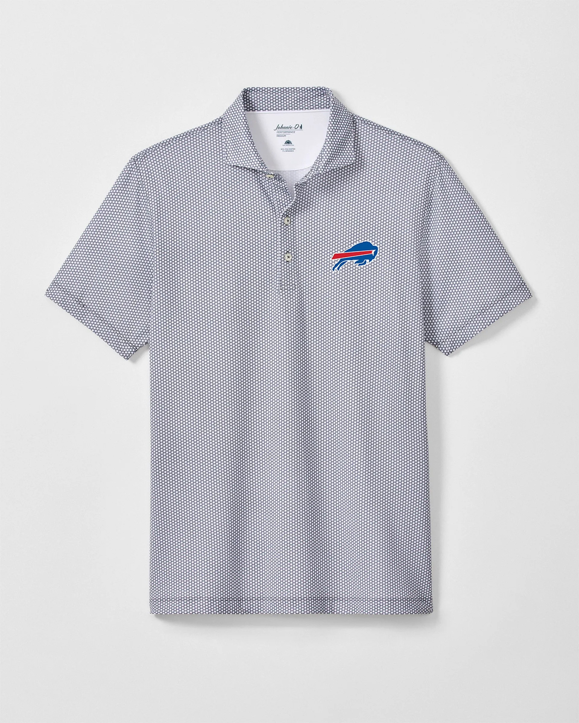 Buffalo Bills Hex Performance Jersey Polo sold by Johnnie-O