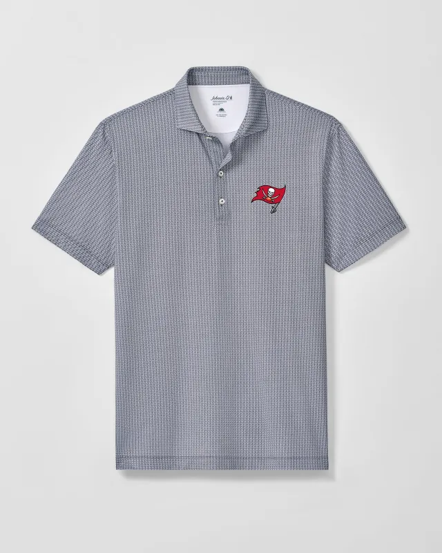 Tampa Bay Buccaneers Crosslink Printed Performance Jersey Polo made by Johnnie-O