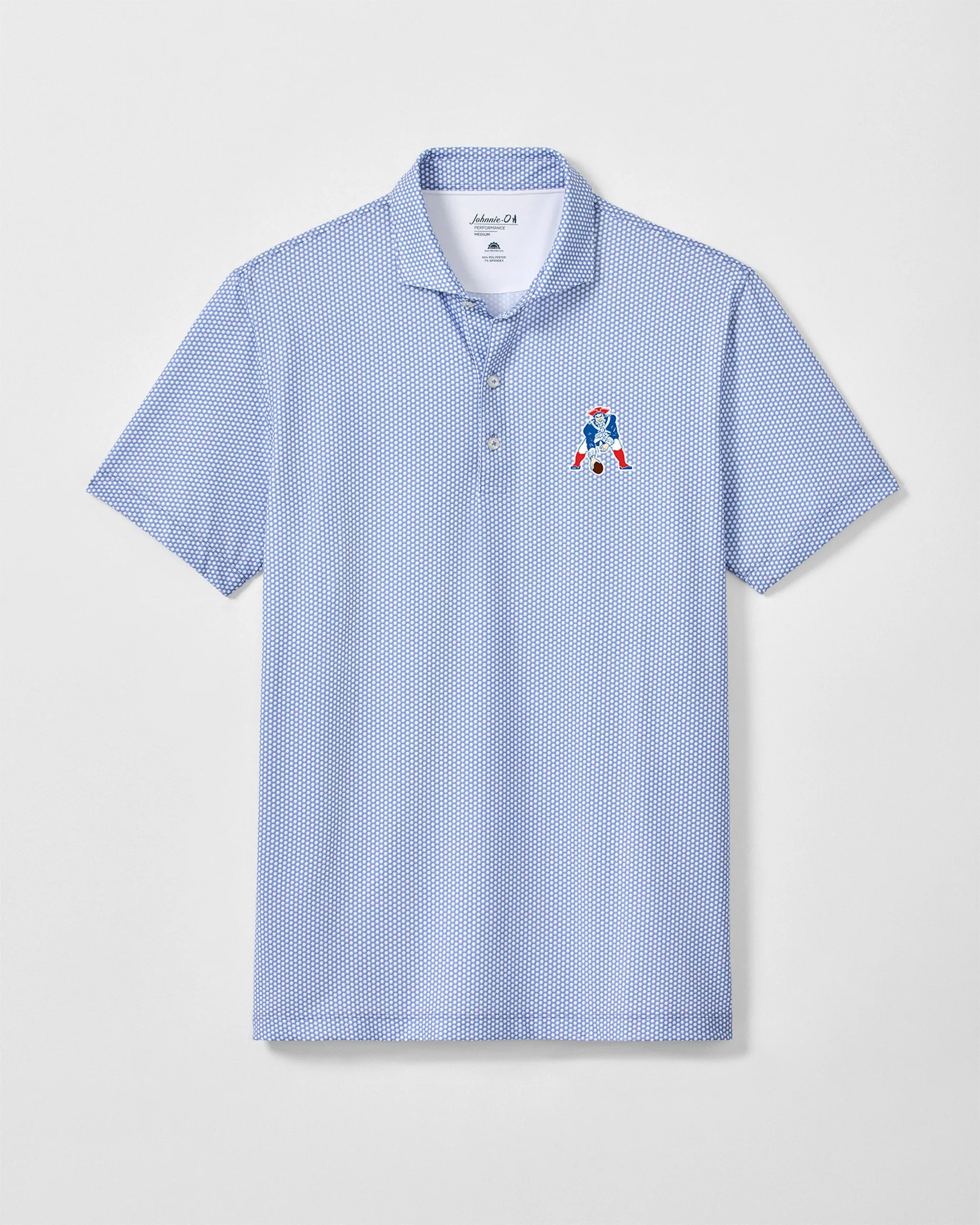 New England Patriots Hex Performance Jersey Polo - Classic Logo sold by Johnnie-O product image thumbnail 3