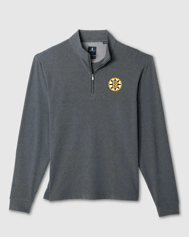 Boston Bruins Mikey Performance 1/4 Zip Pullover made by Johnnie-O