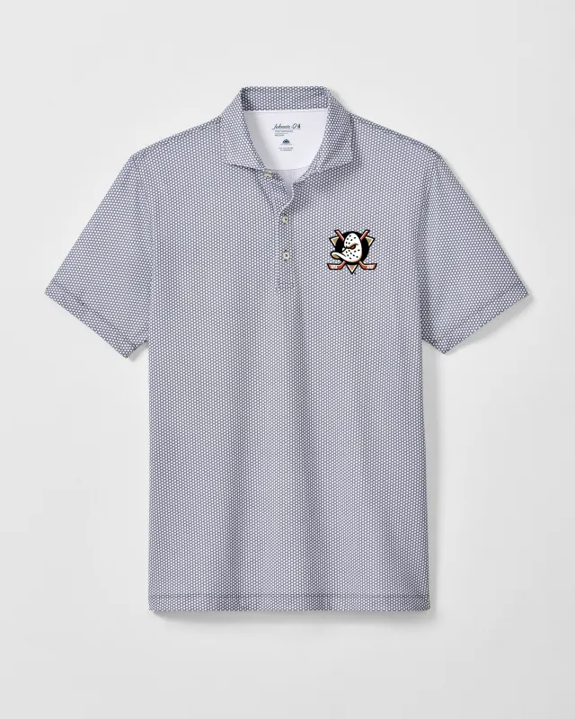 Anaheim Ducks Hex Performance Jersey Polo made by Johnnie-O