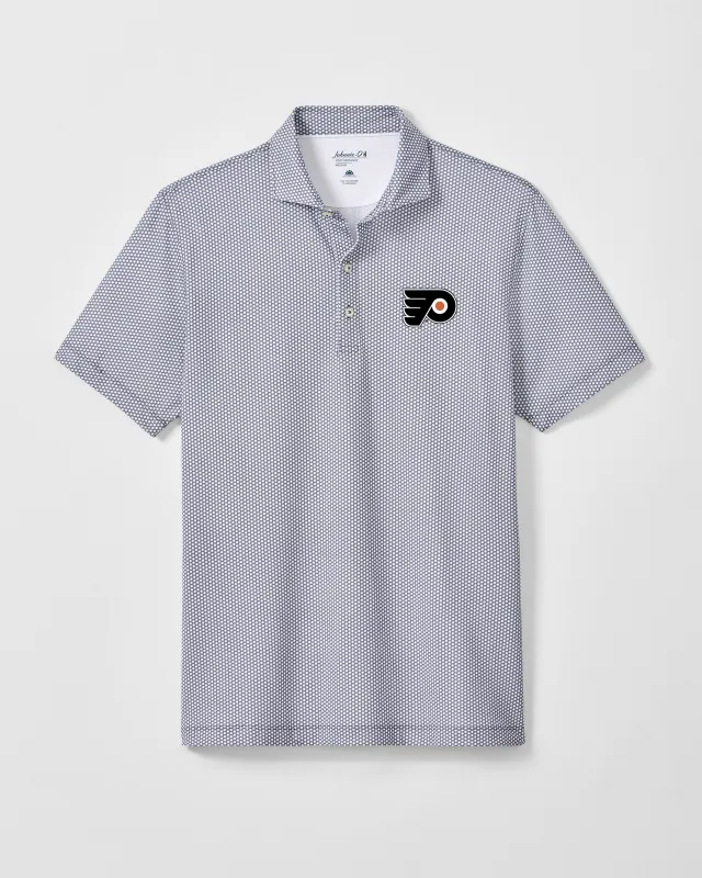 Philadelphia Flyers Hex Performance Jersey Polo made by Johnnie-O