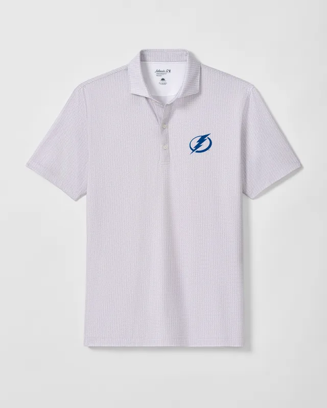 Tampa Bay Lightning Crosslink Printed Performance Jersey Polo made by Johnnie-O