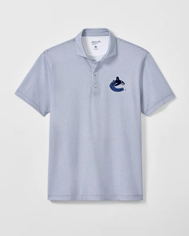 Vancouver Canucks Hex Performance Jersey Polo made by Johnnie-O