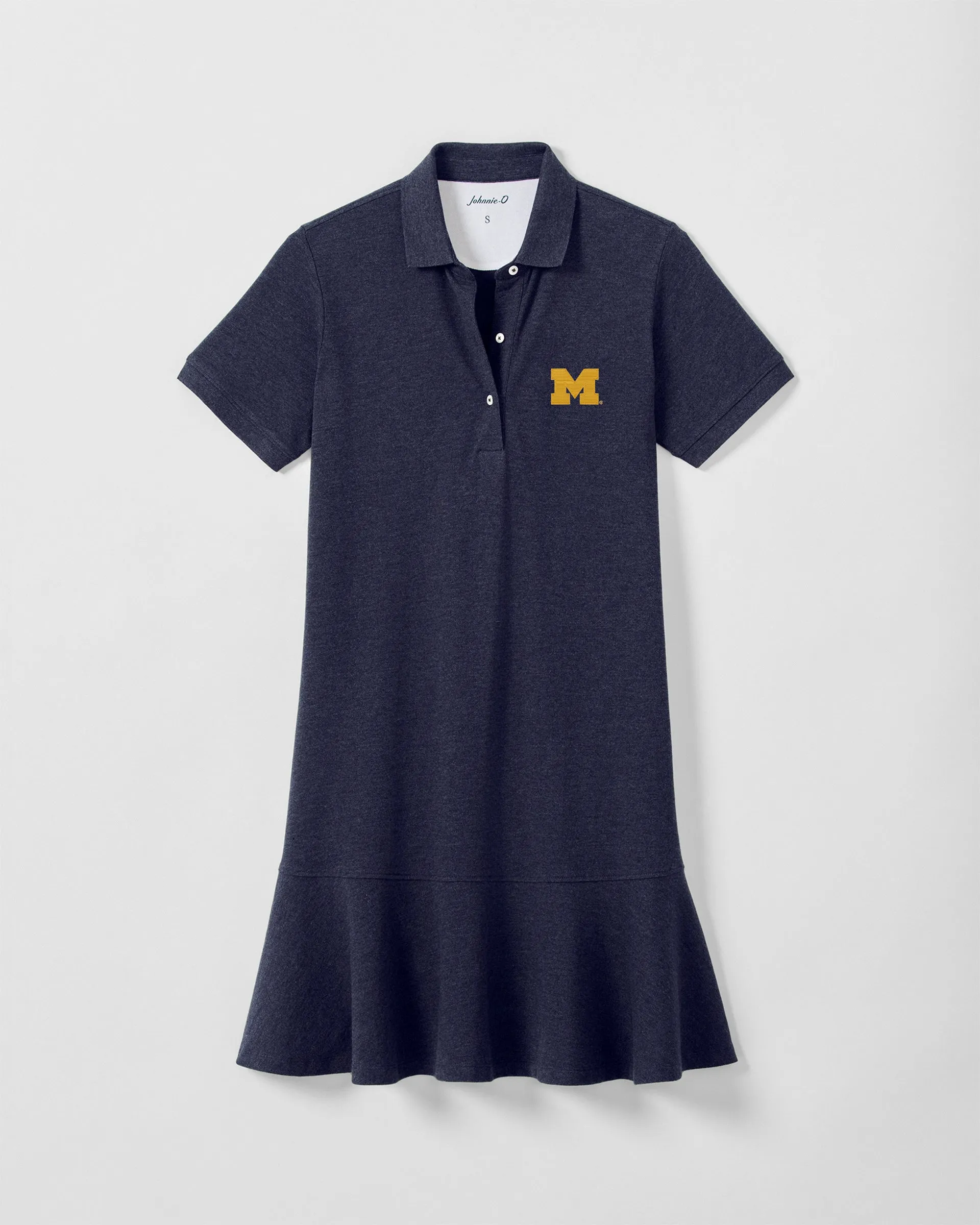 Women's University of Michigan Janie Pique Mini Polo Dress sold by Johnnie-O