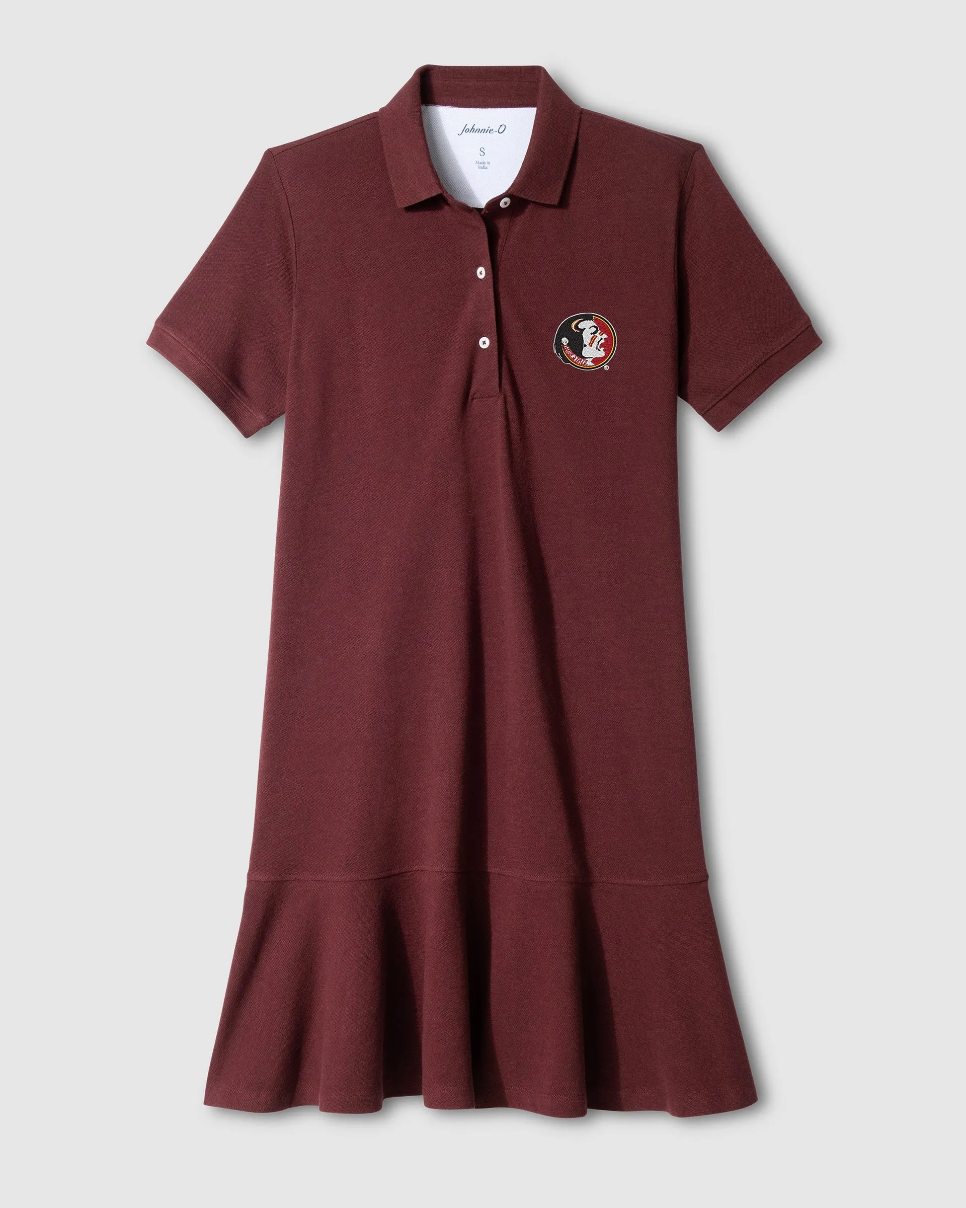 Women's Florida State University Janie Pique Mini Polo Dress - Vault Logo sold by Johnnie-O product image thumbnail 3