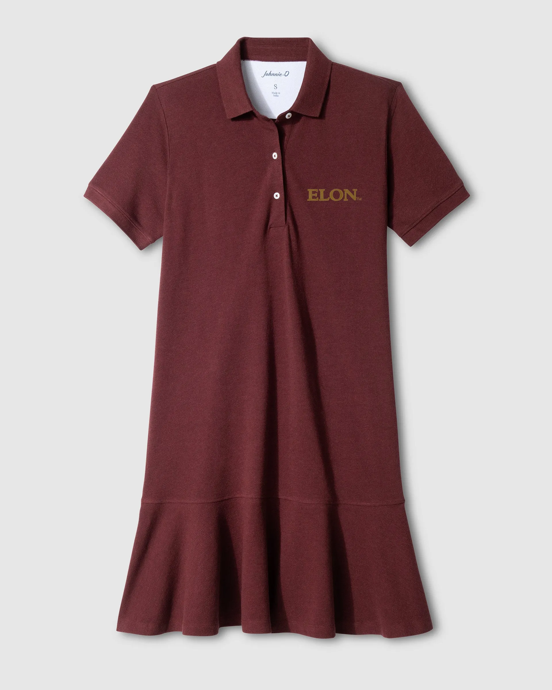 Women's Elon University Janie Pique Mini Polo Dress sold by Johnnie-O
