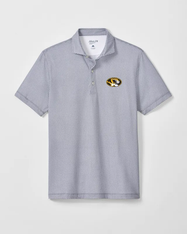 Missouri Hex Performance Jersey Polo made by Johnnie-O