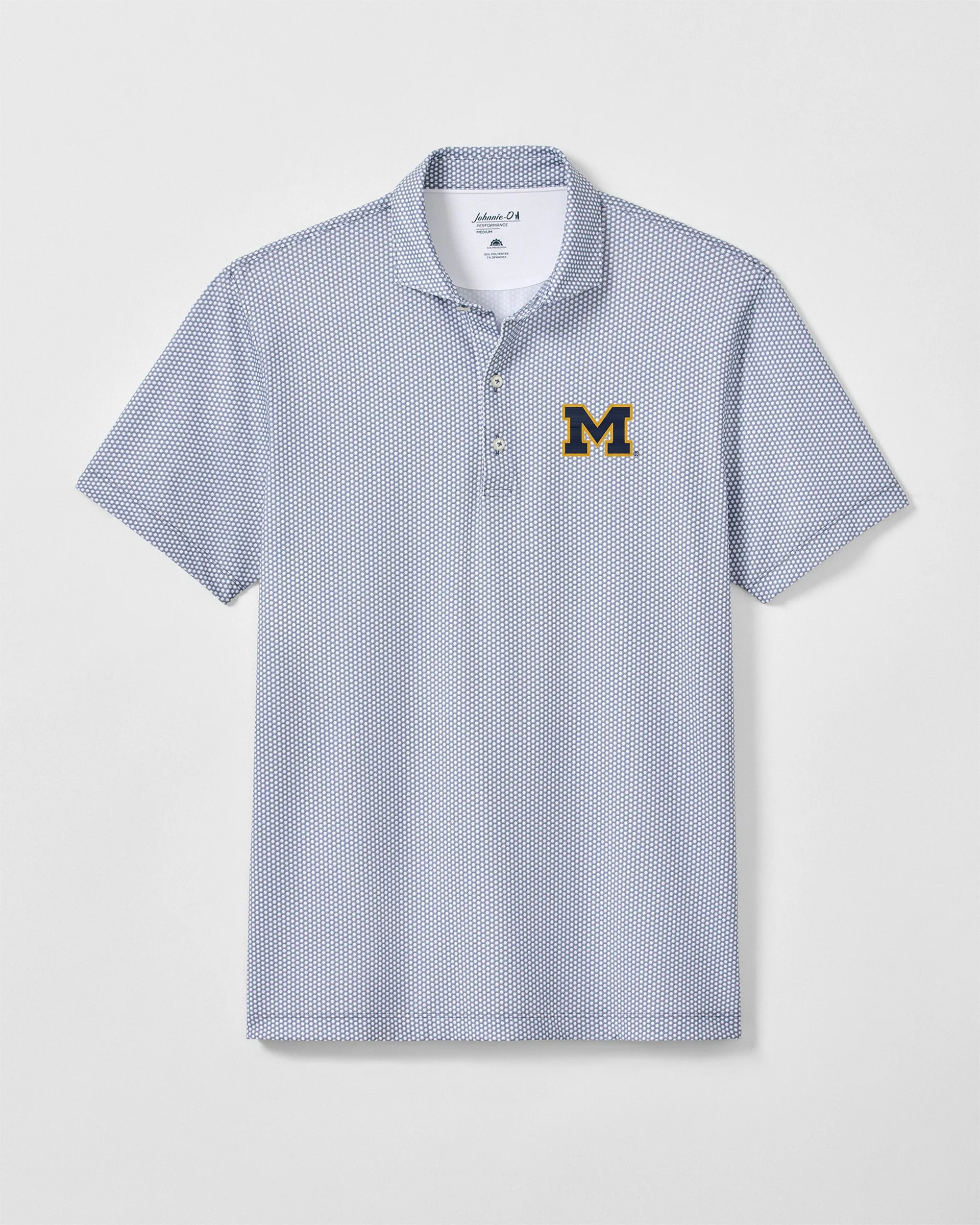 Michigan Hex Performance Jersey Polo sold by Johnnie-O