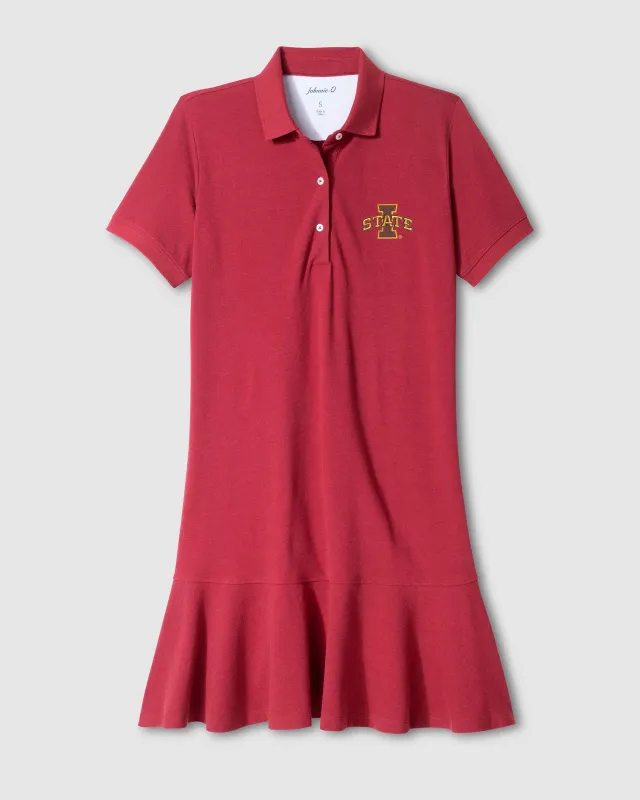 Women's Iowa State Janie Pique Mini Polo Dress made by Johnnie-O