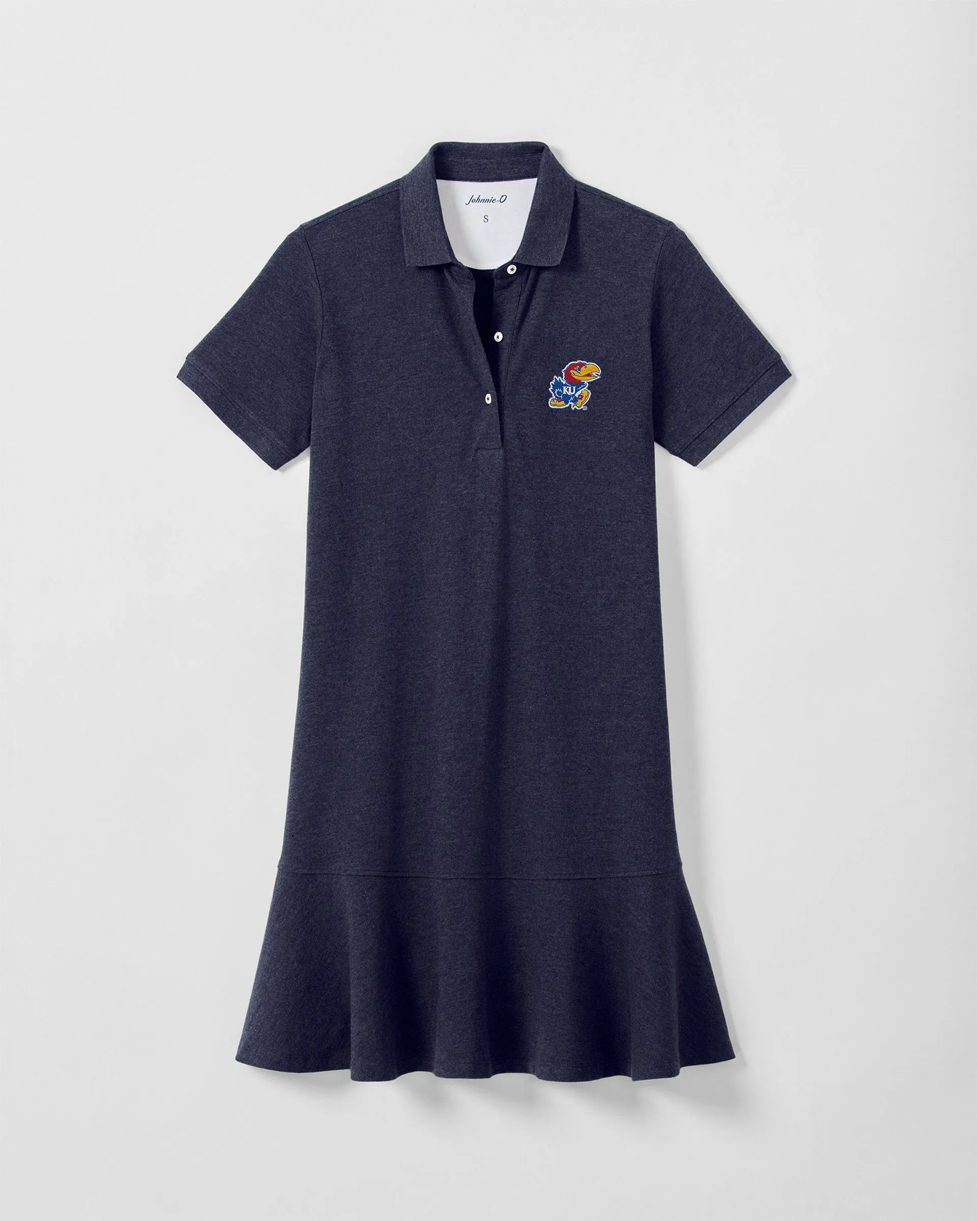 Women's University of Kansas Janie Pique Mini Polo Dress sold by Johnnie-O product image thumbnail 3
