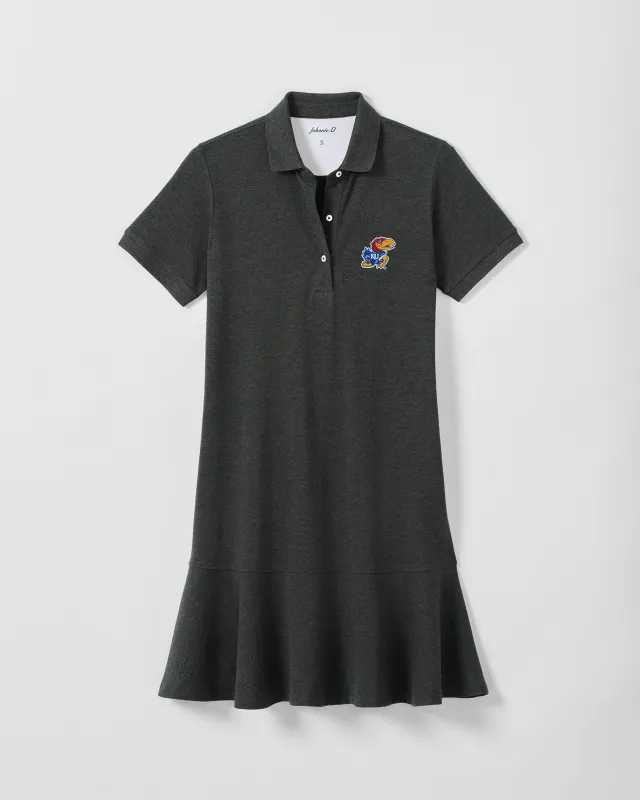 Women's University of Kansas Janie Pique Mini Polo Dress made by Johnnie-O