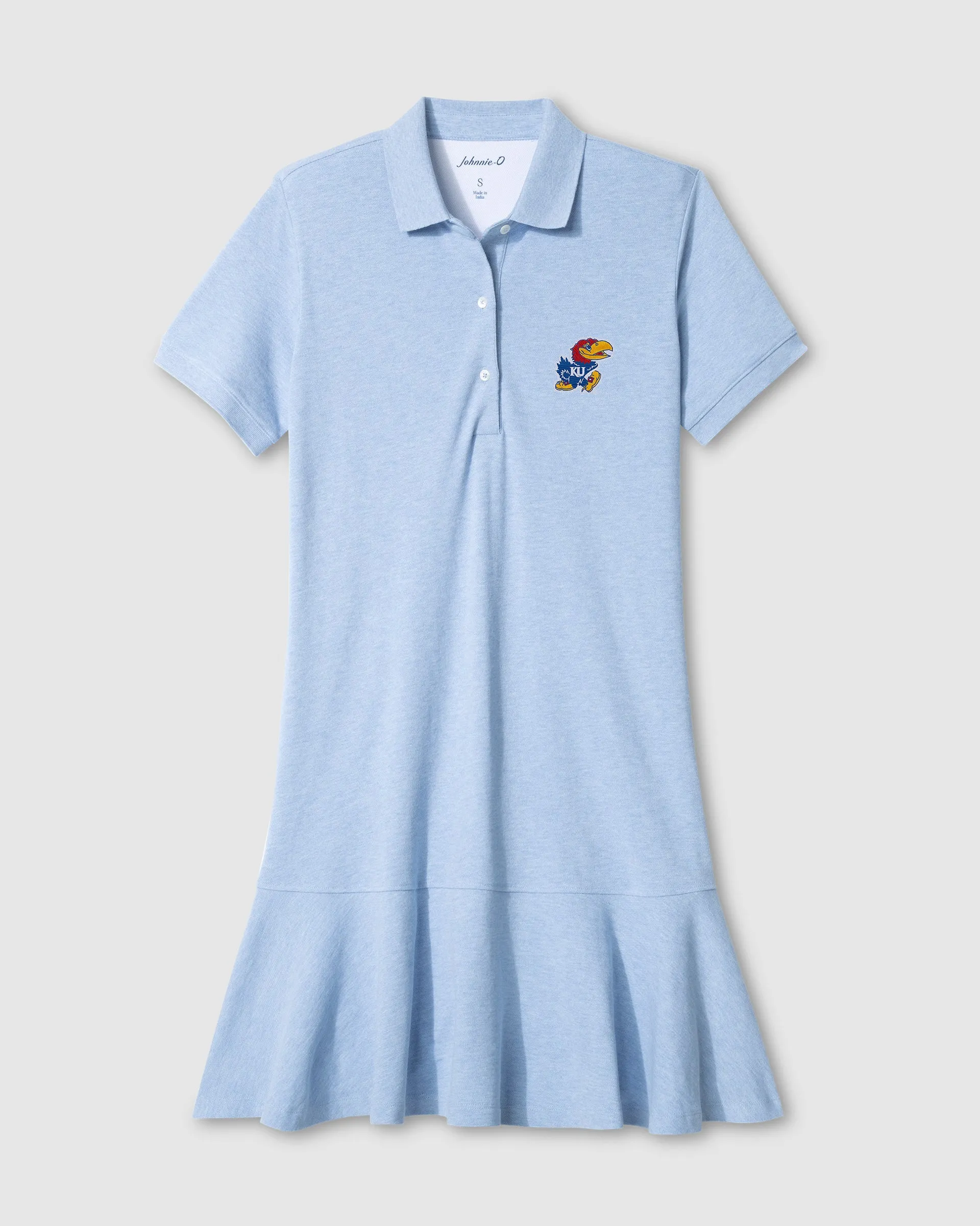 Women's University of Kansas Janie Pique Mini Polo Dress sold by Johnnie-O product image thumbnail 2