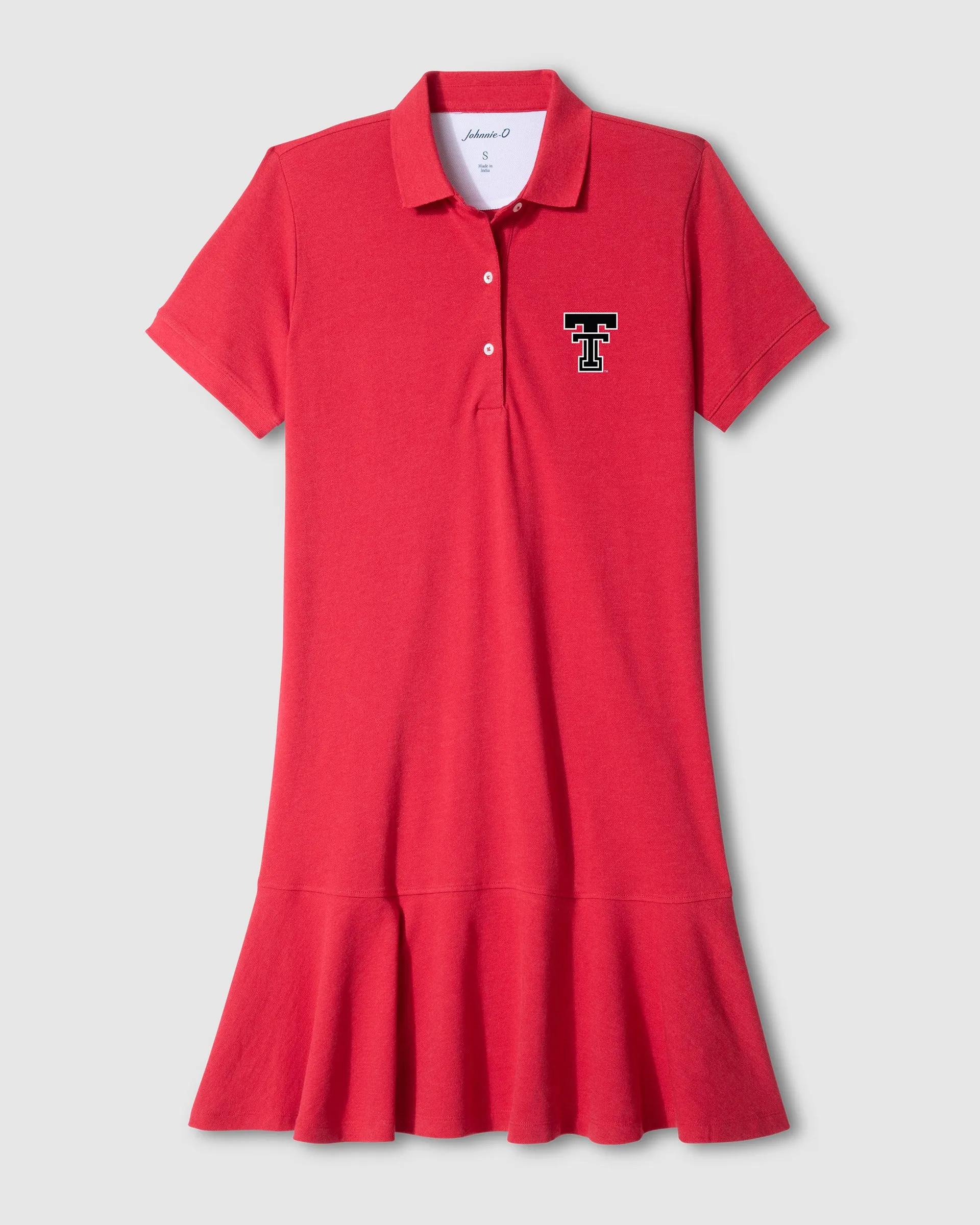 Women's Texas Tech Janie Pique Mini Polo Dress sold by Johnnie-O product image thumbnail 2