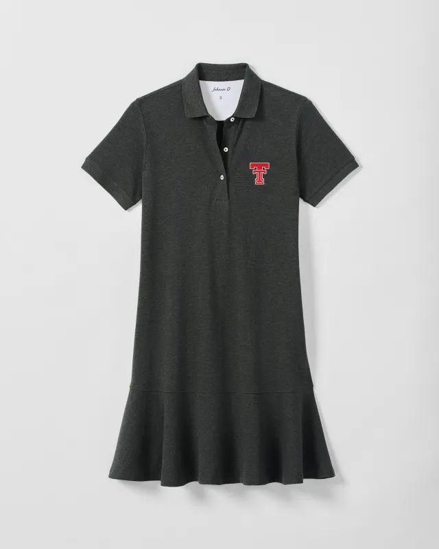 Women's Texas Tech Janie Pique Mini Polo Dress made by Johnnie-O