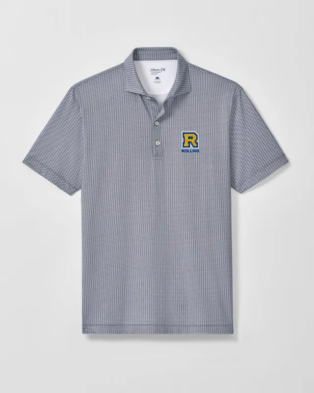 Rollins Crosslink Printed Performance Jersey Polo made by Johnnie-O