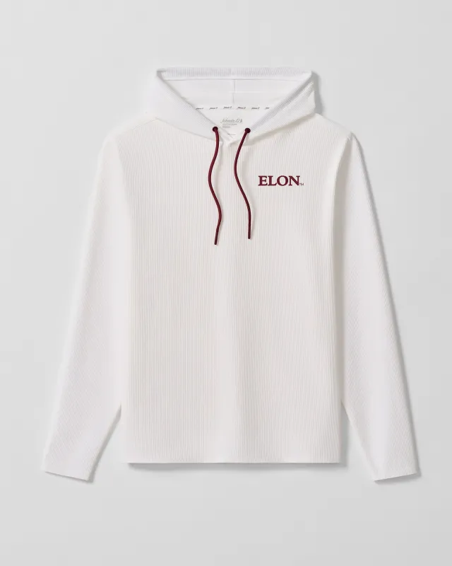 Elon University Hoppin Pop Performance Hoodie made by Johnnie-O