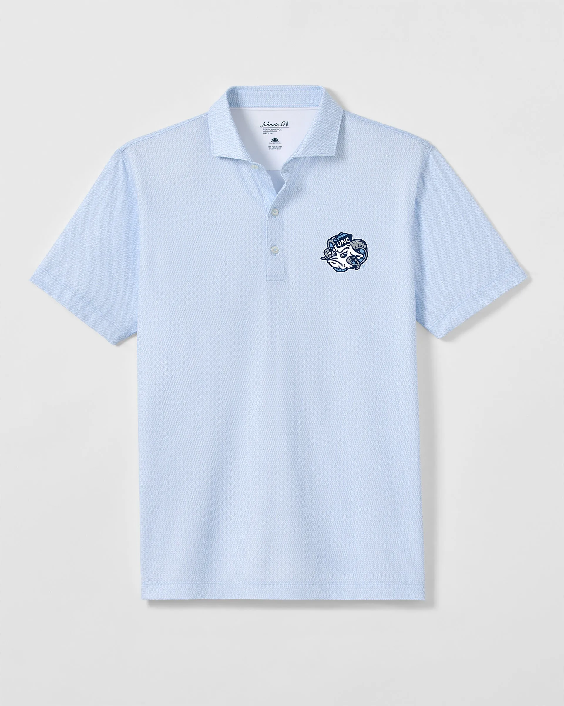 University of North Carolina Crosslink Printed Performance Jersey Polo - Ram Head Logo sold by Johnnie-O product image thumbnail 3