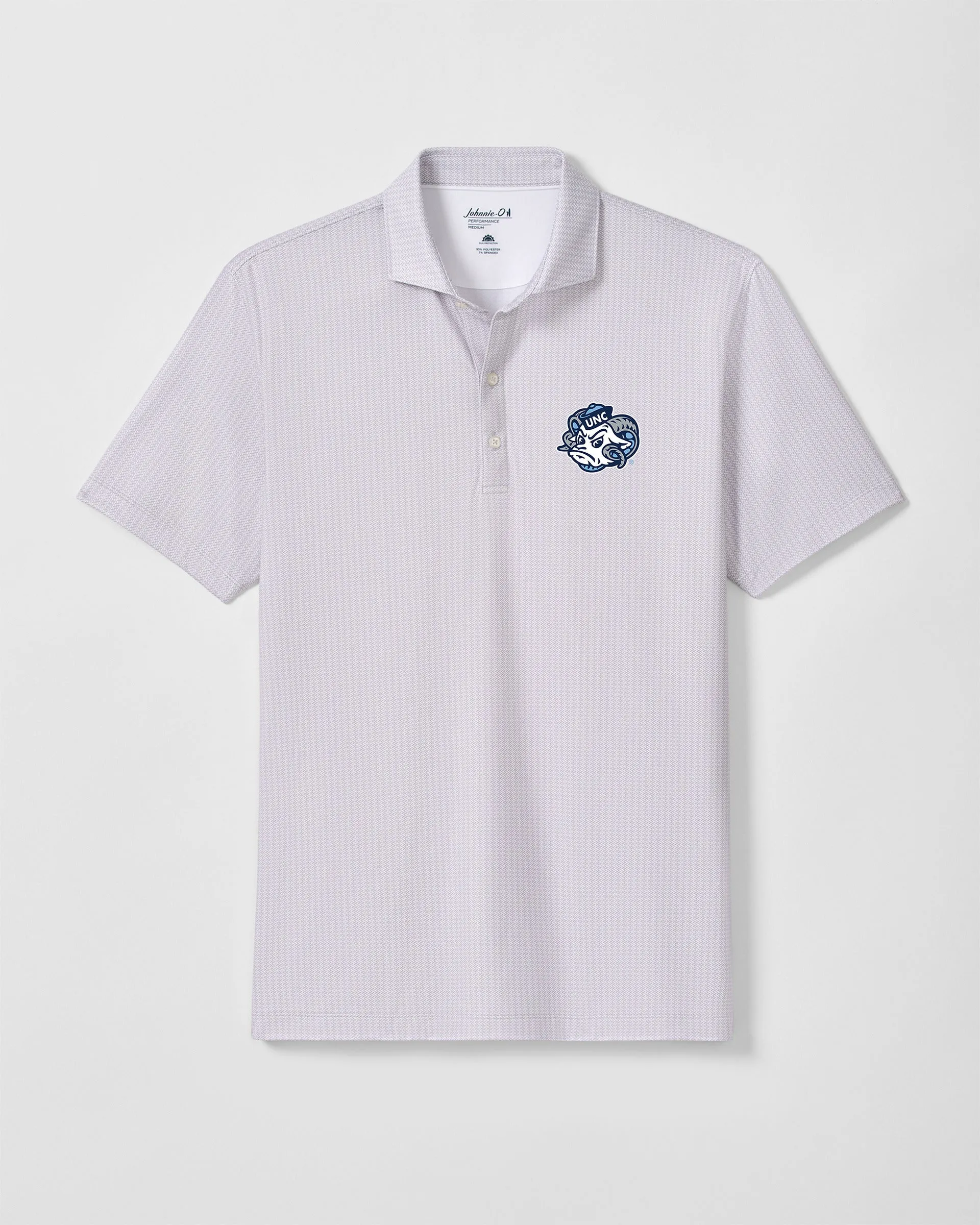 University of North Carolina Crosslink Printed Performance Jersey Polo - Ram Head Logo sold by Johnnie-O product image thumbnail 4