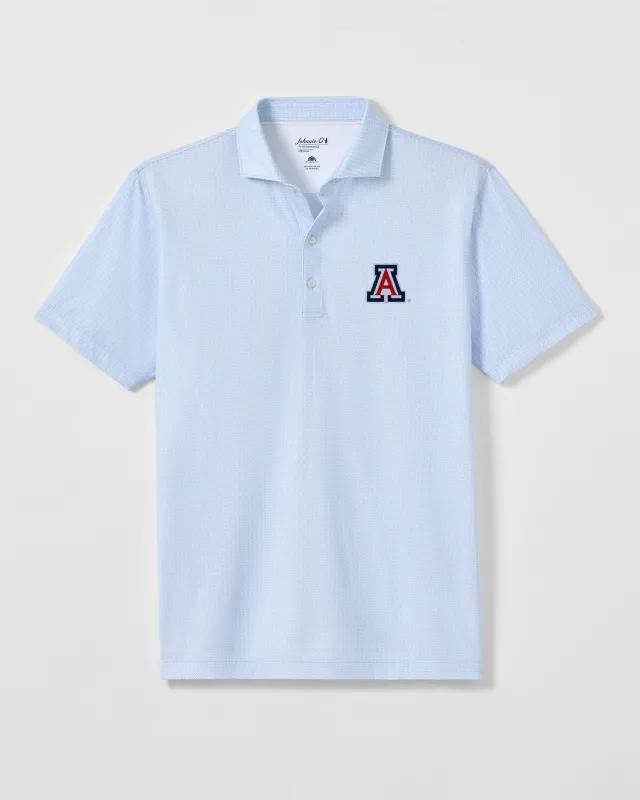 University of Arizona Crosslink Printed Performance Jersey Polo made by Johnnie-O