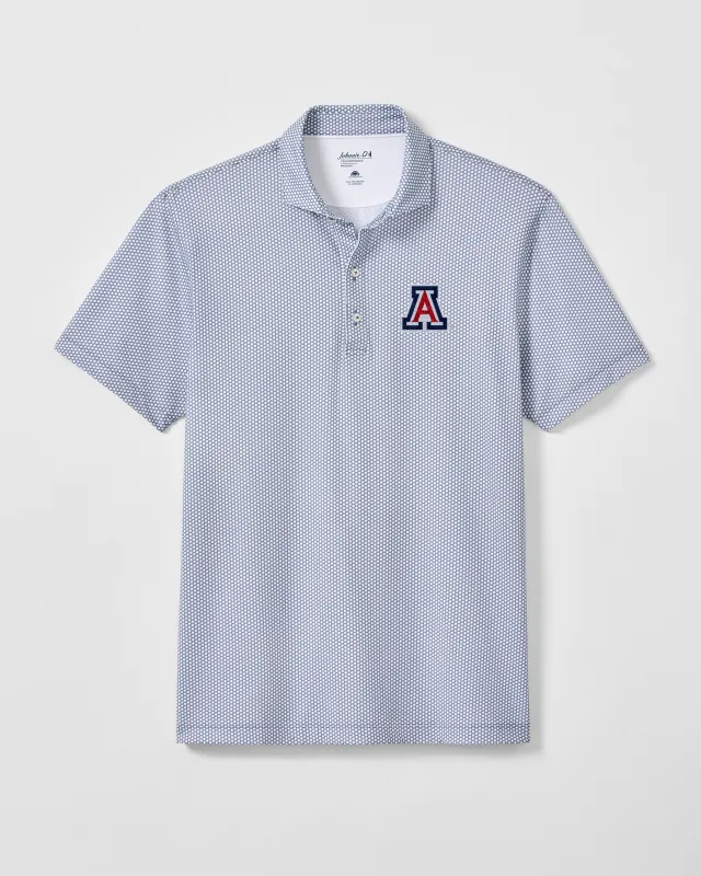 University of Arizona Hex Performance Jersey Polo made by Johnnie-O
