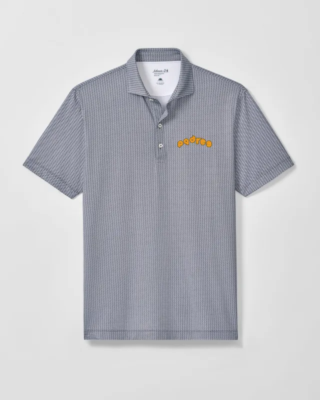 San Diego Padres Crosslink Printed Performance Jersey Polo - Cooperstown Logo made by Johnnie-O