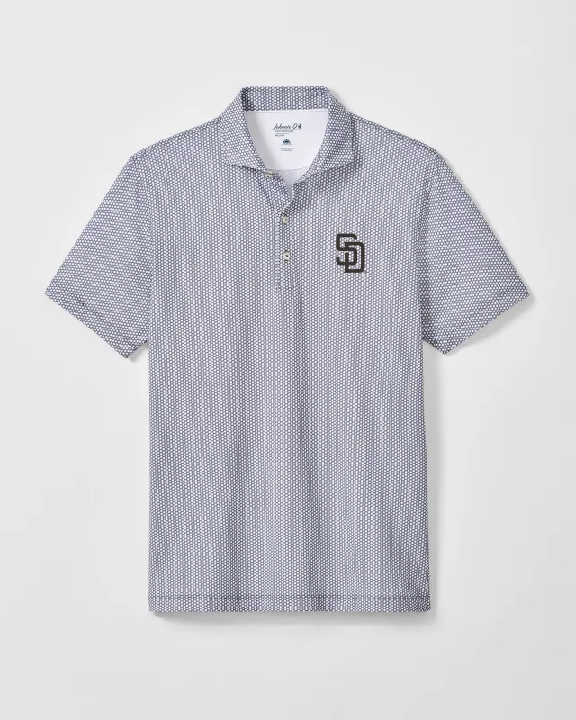 San Diego Padres Hex Performance Jersey Polo made by Johnnie-O