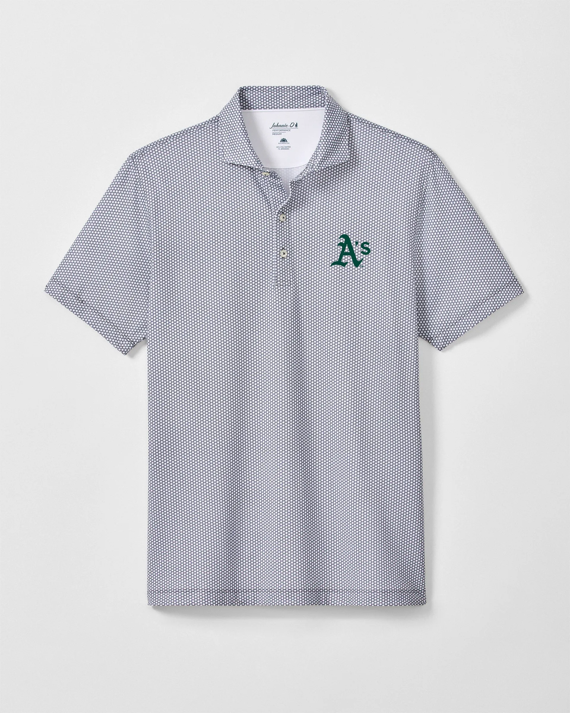 Oakland Athletics Hex Performance Jersey Polo sold by Johnnie-O