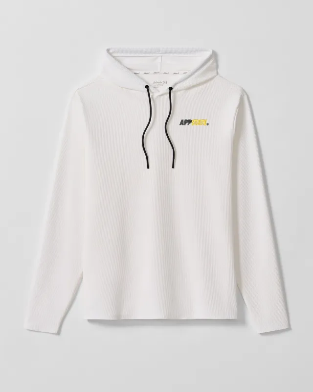 Appalachian State University Hoppin Pop Performance Hoodie made by Johnnie-O