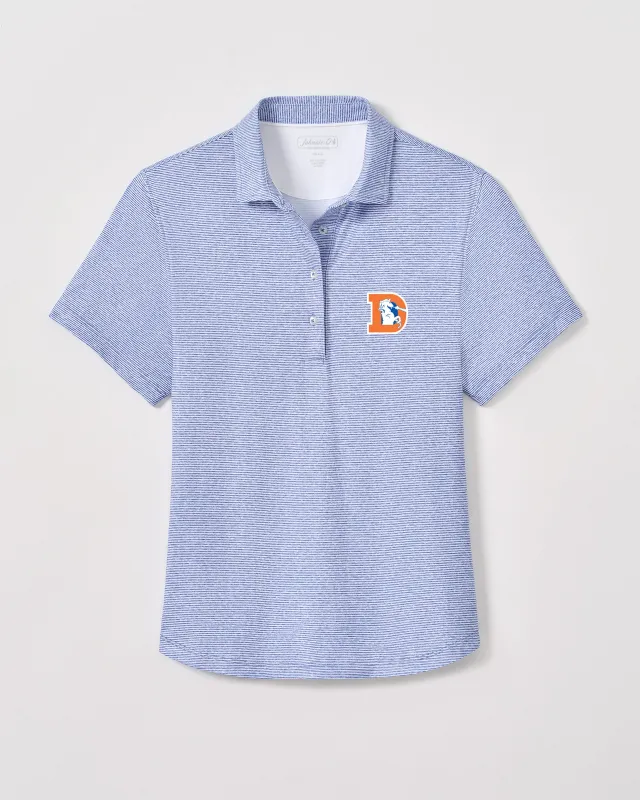 Women's Denver Broncos Maxine Featherweight Performance Polo - Classic Logo made by Johnnie-O