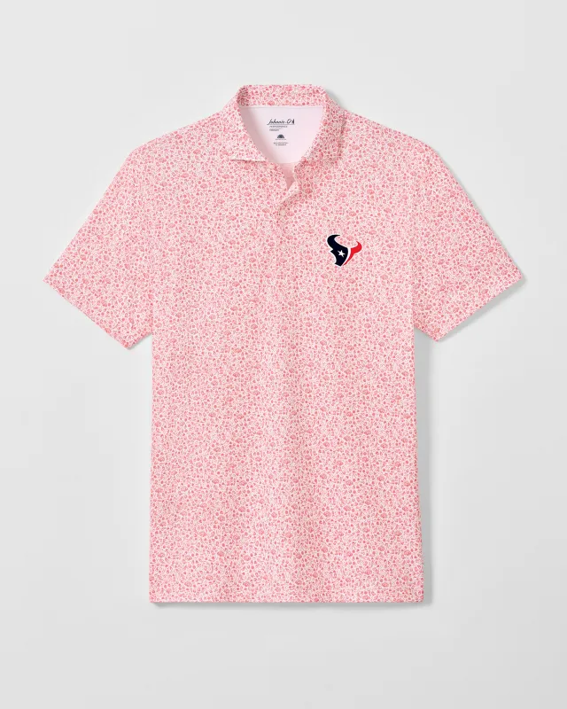 Houston Texans Gridiron Performance Jersey Polo made by Johnnie-O