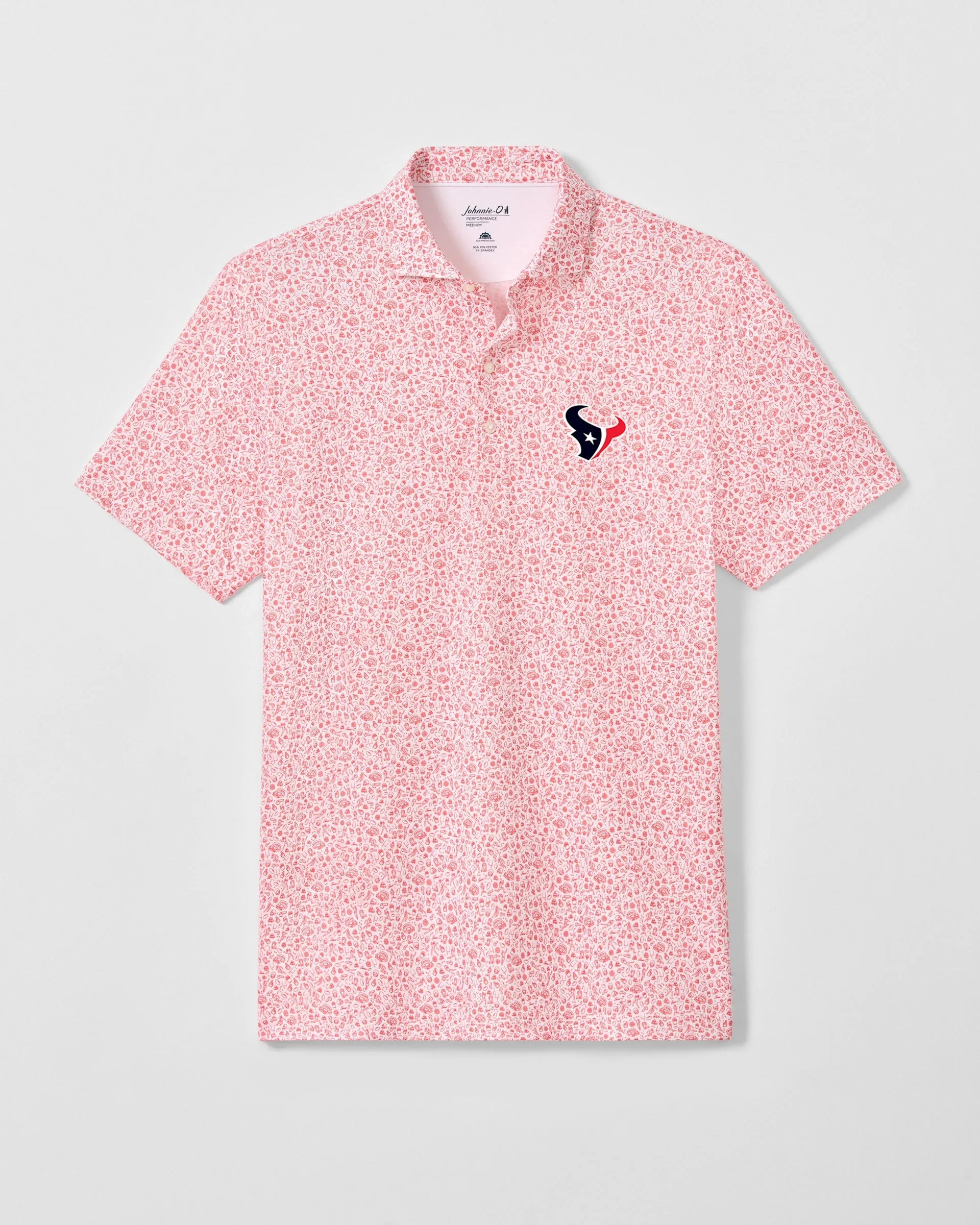 Houston Texans Gridiron Performance Jersey Polo sold by Johnnie-O