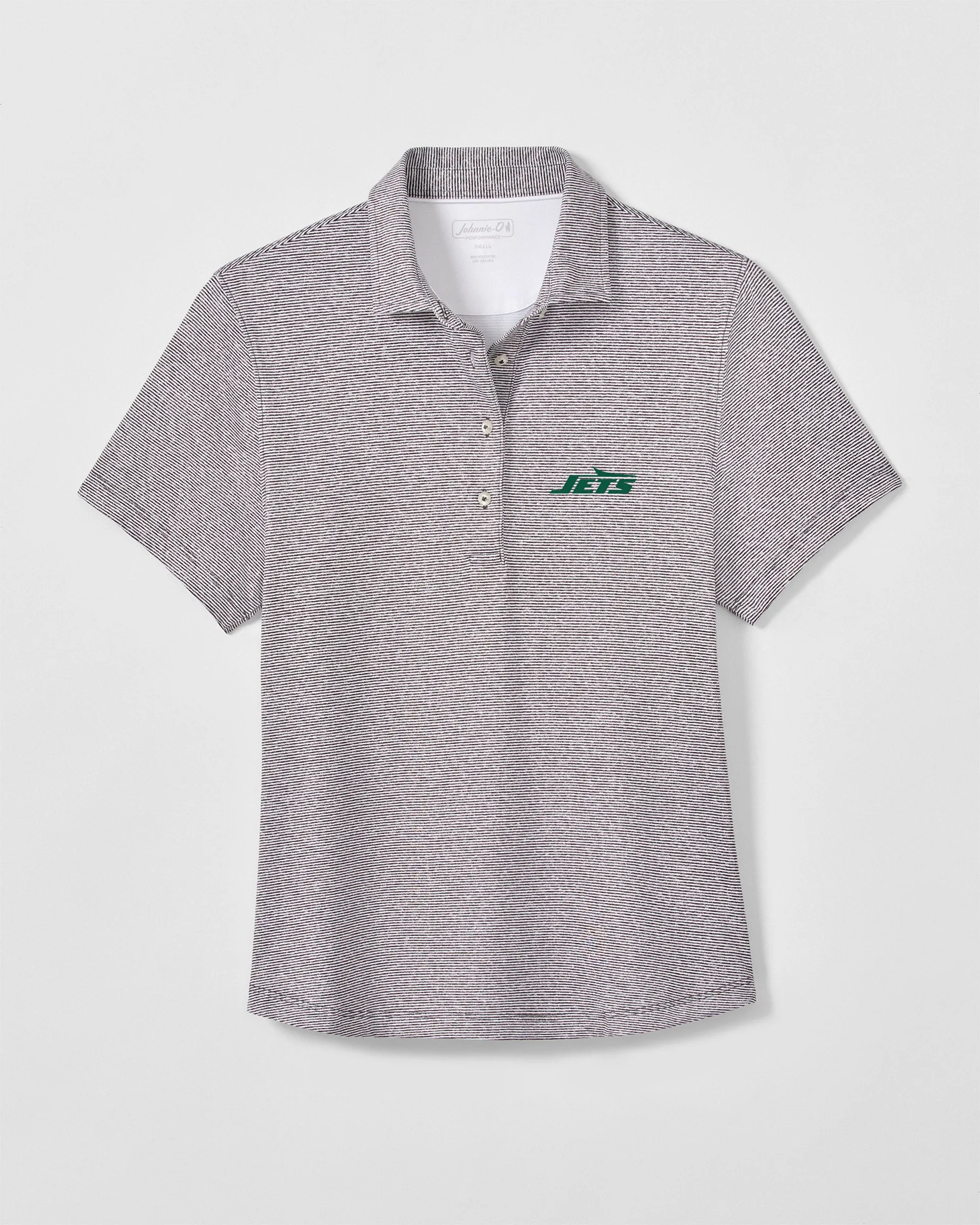 Women's New York Jets Maxine Featherweight Performance Polo sold by Johnnie-O