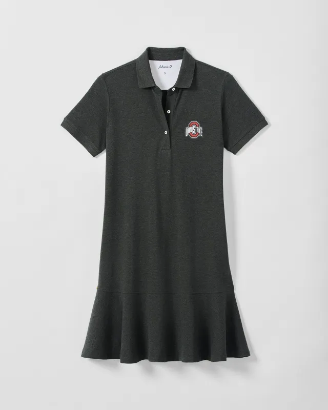 Women's Ohio State University Janie Pique Mini Polo Dress made by Johnnie-O