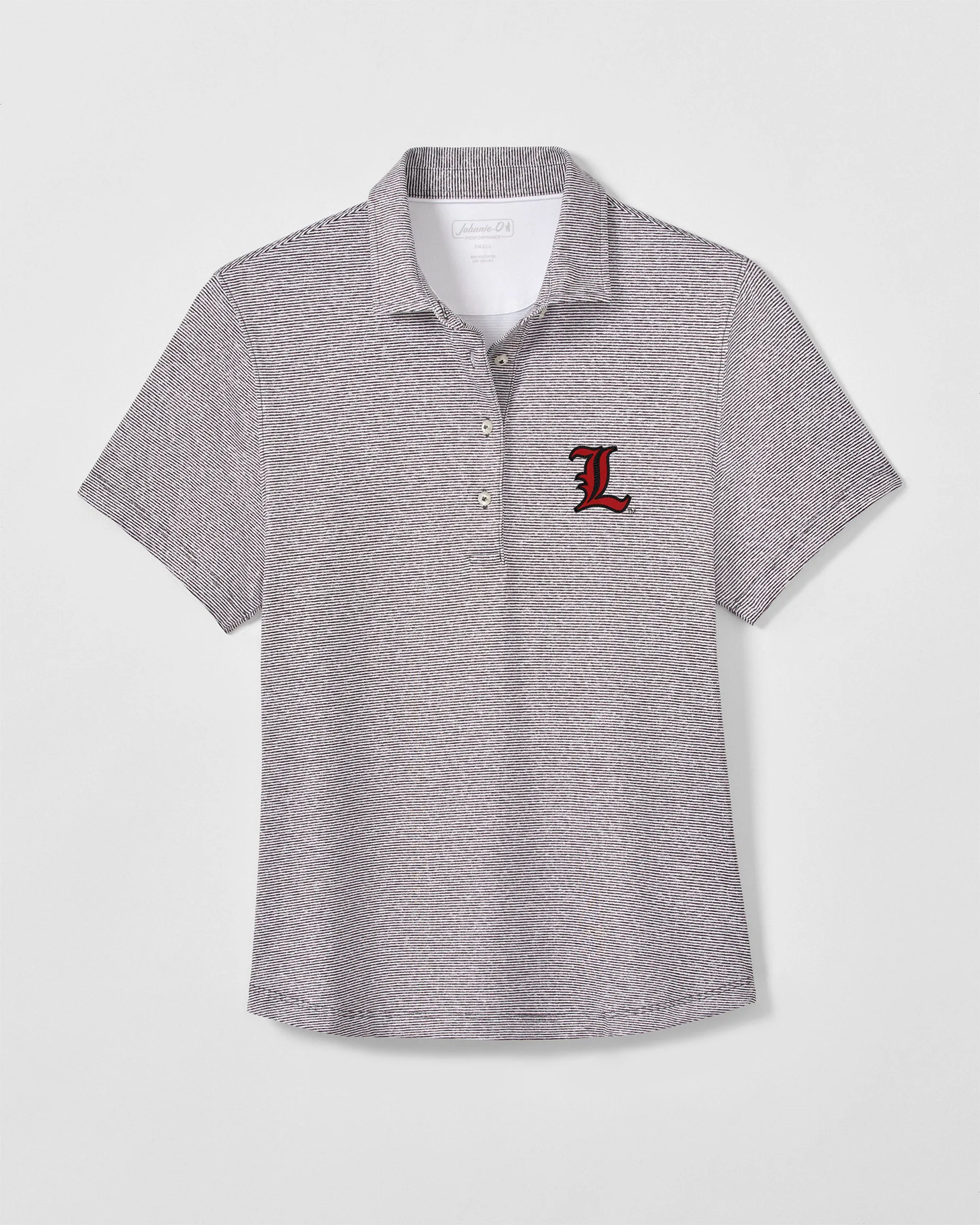 Women's Louisville Maxine Featherweight Performance Polo - L Logo sold by Johnnie-O