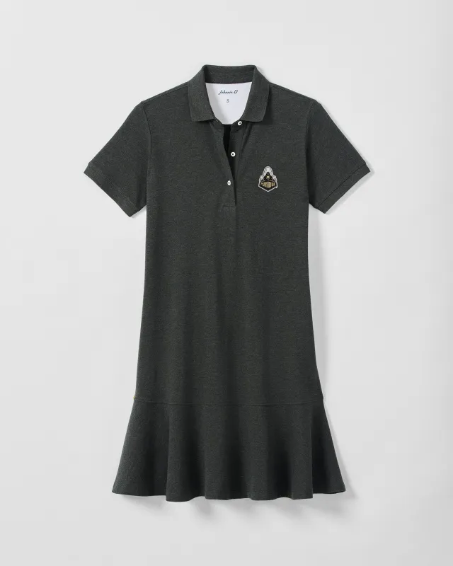 Women's Purdue University Janie Pique Mini Polo Dress - Boilermaker Logo made by Johnnie-O