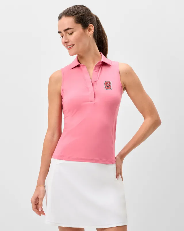 Women's North Carolina State Kaylee Featherweight Performance Polo made by Johnnie-O