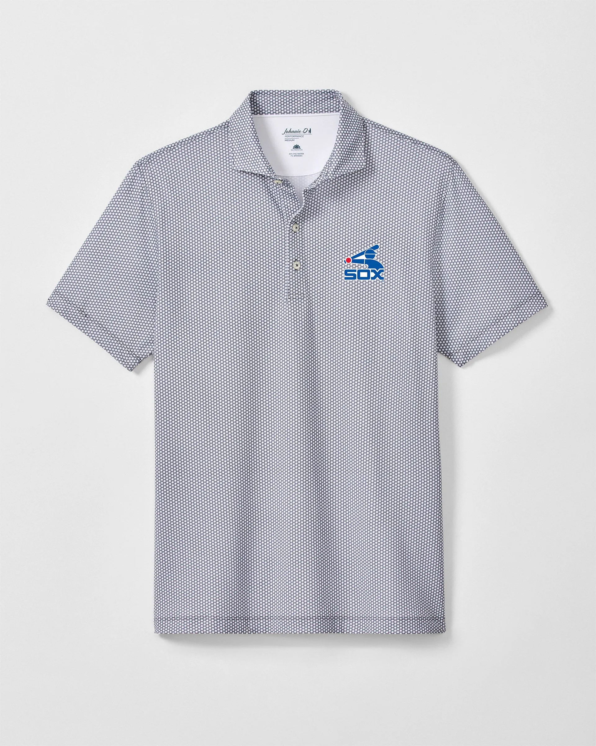 Chicago White Sox Hex Performance Jersey Polo - Cooperstown Logo sold by Johnnie-O