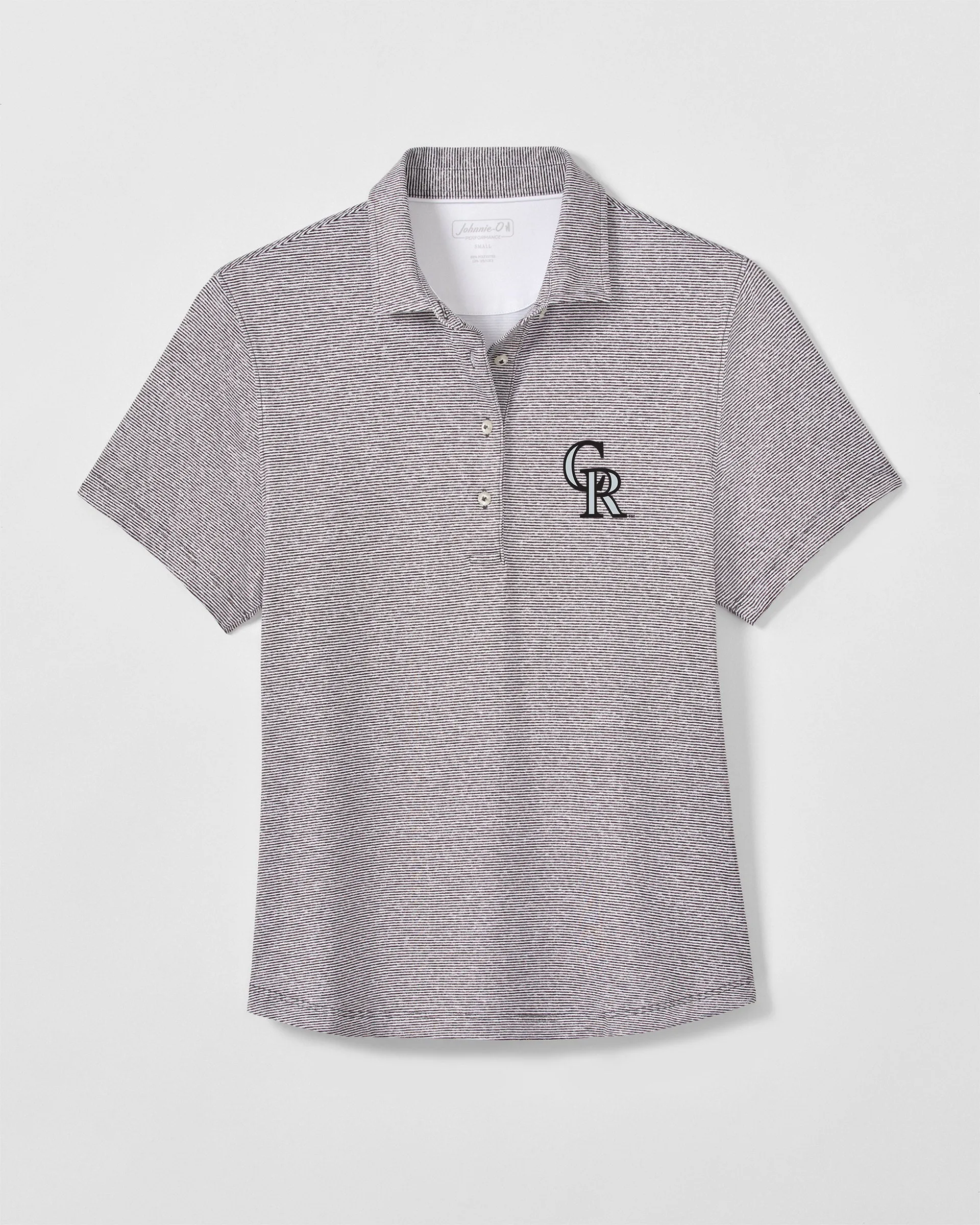 Women's Colorado Rockies Maxine Featherweight Performance Polo sold by Johnnie-O product image thumbnail 2