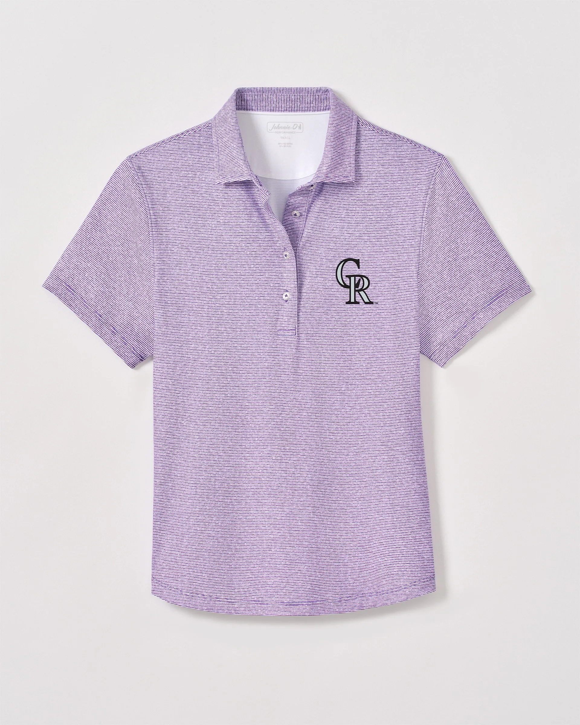 Women's Colorado Rockies Maxine Featherweight Performance Polo sold by Johnnie-O