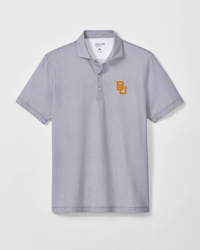 Baylor University Hex Performance Jersey Polo made by Johnnie-O