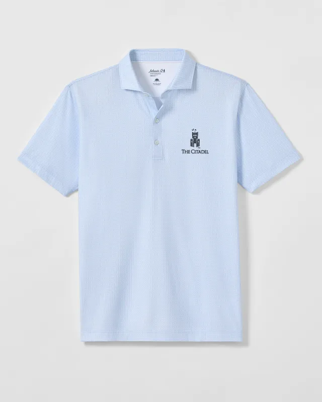 The Citadel Crosslink Printed Performance Jersey Polo made by Johnnie-O