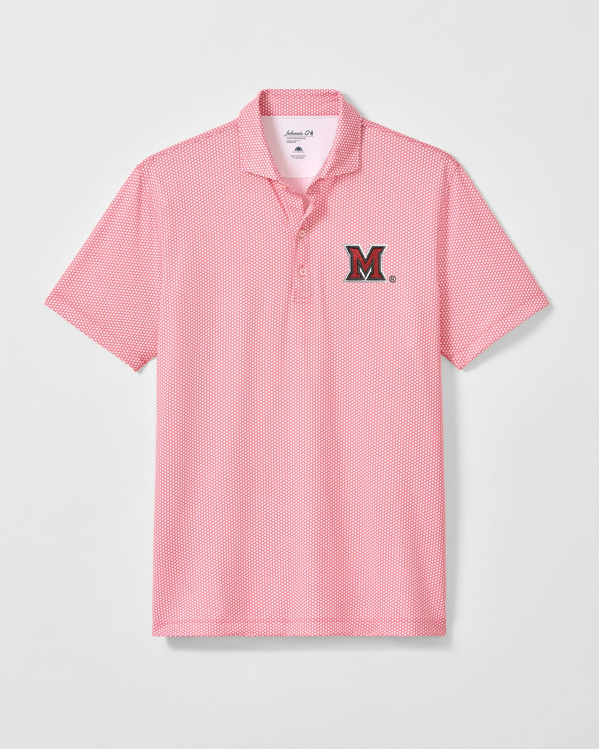 Miami University Hex Performance Jersey Polo sold by Johnnie-O product image thumbnail 2