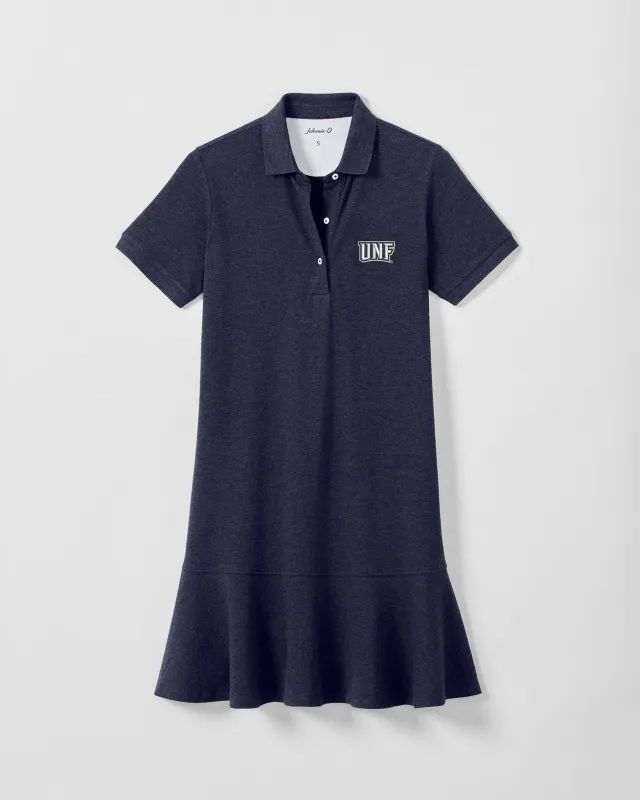 Women's University of North Florida Janie Pique Mini Polo Dress made by Johnnie-O