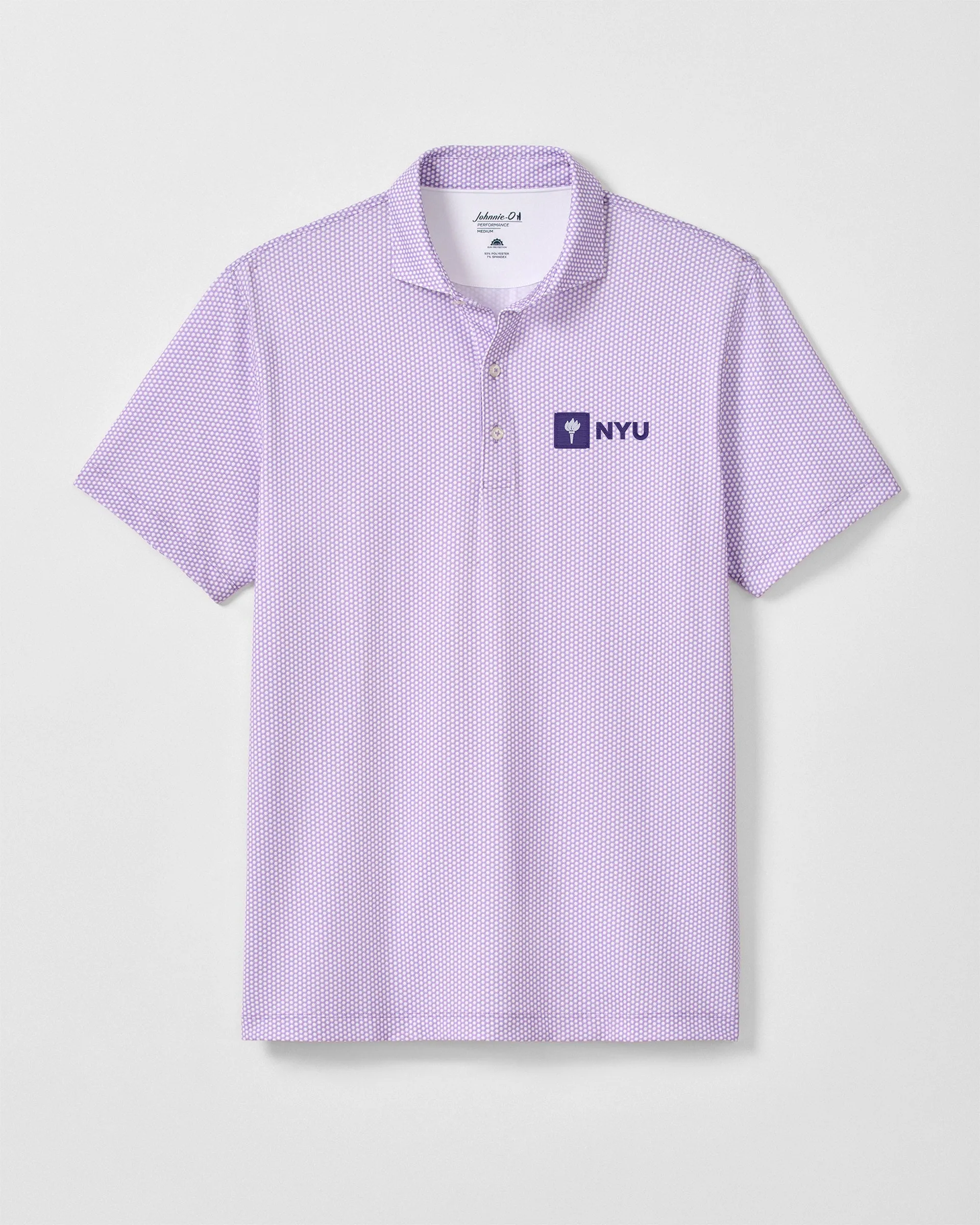 New York University Hex Performance Jersey Polo sold by Johnnie-O product image thumbnail 2