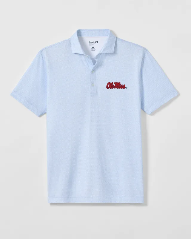 Ole Miss Crosslink Printed Performance Jersey Polo made by Johnnie-O