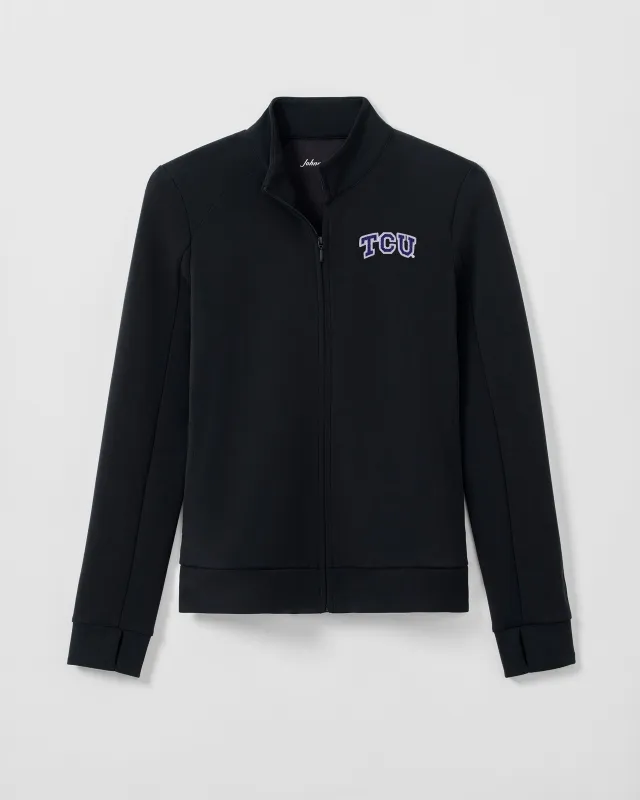 Women's Texas Christian University Pipa Performance Jacket made by Johnnie-O