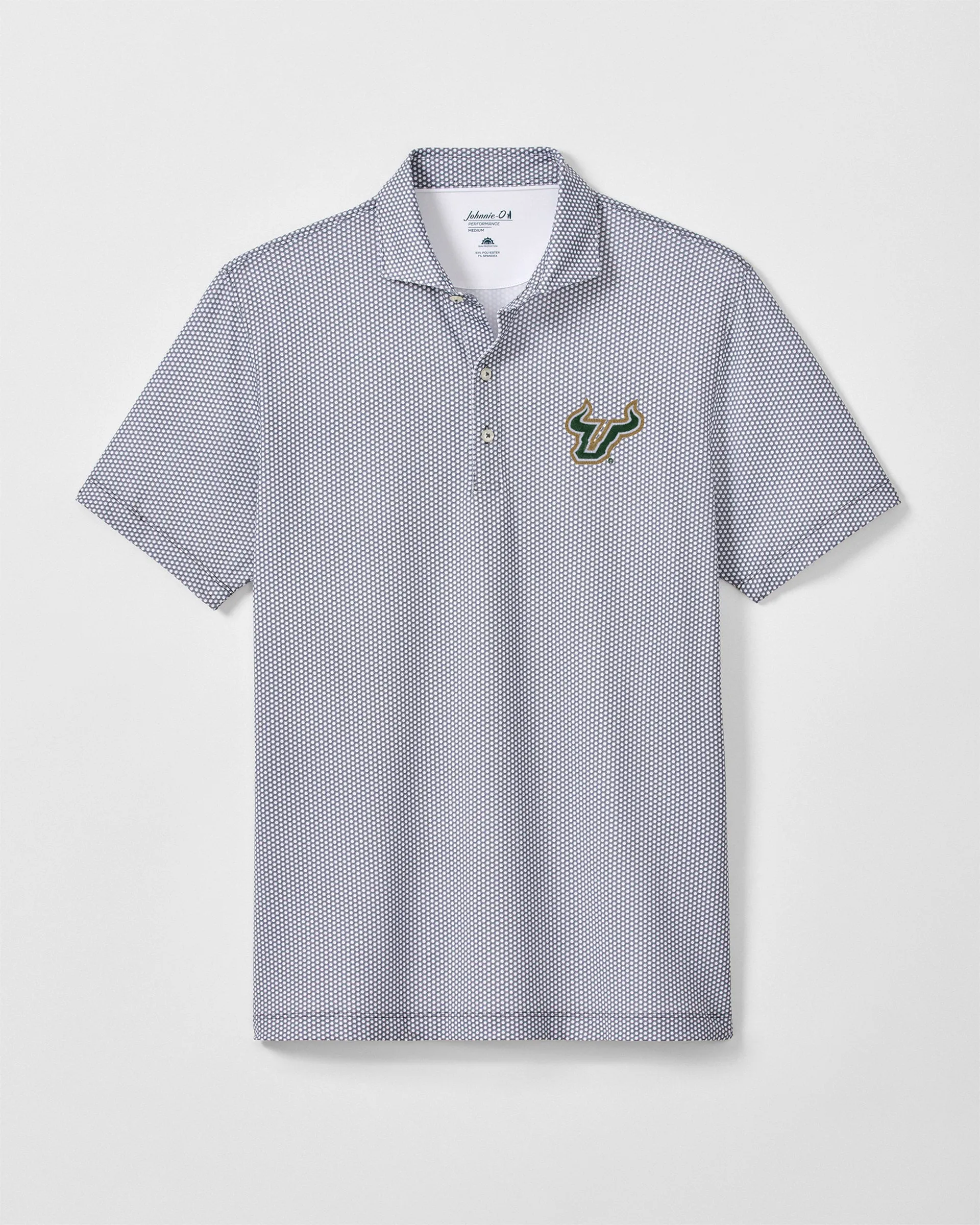 University of South Florida Hex Performance Jersey Polo sold by Johnnie-O