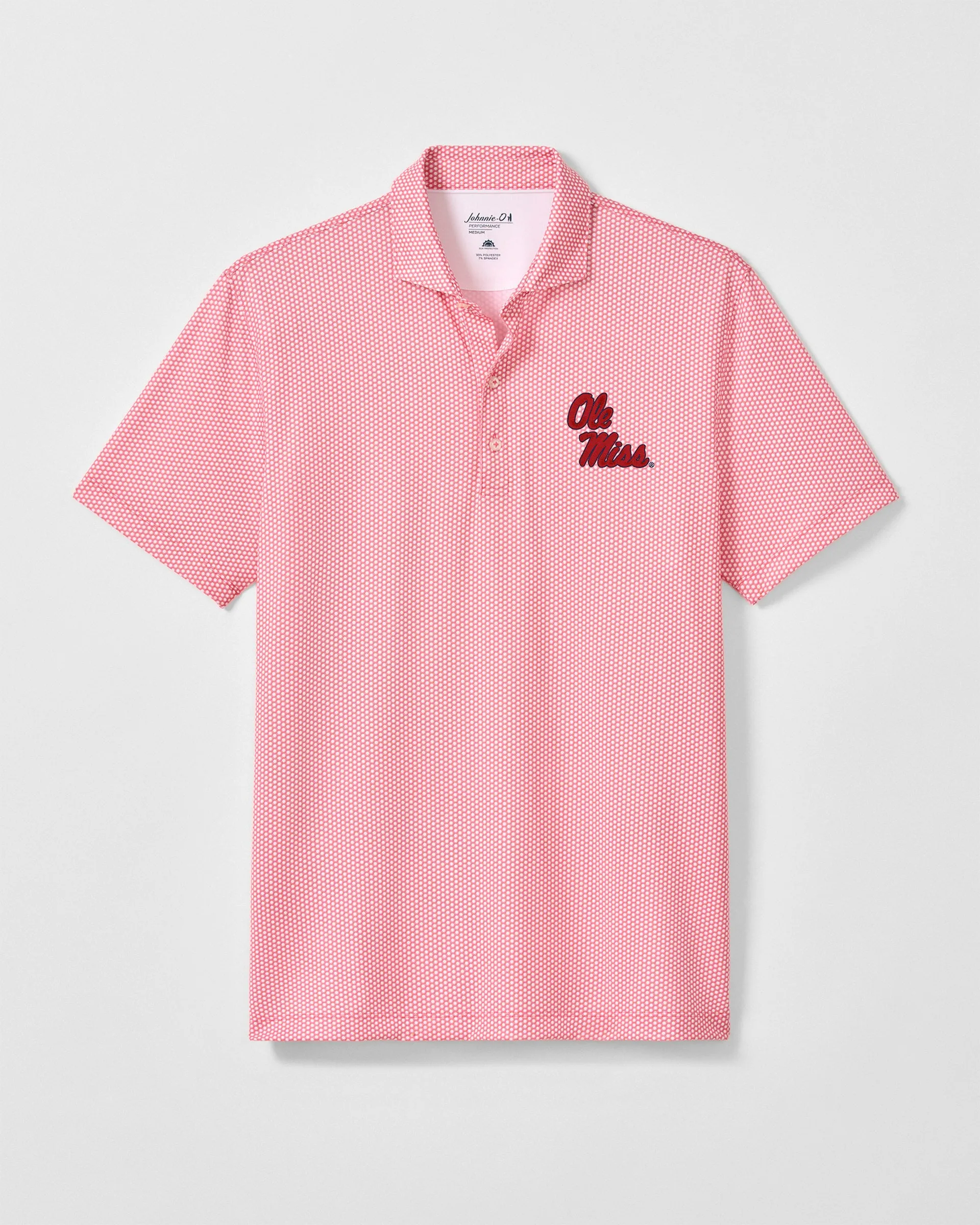 Ole Miss Hex Performance Jersey Polo - Stacked Logo sold by Johnnie-O product image thumbnail 2