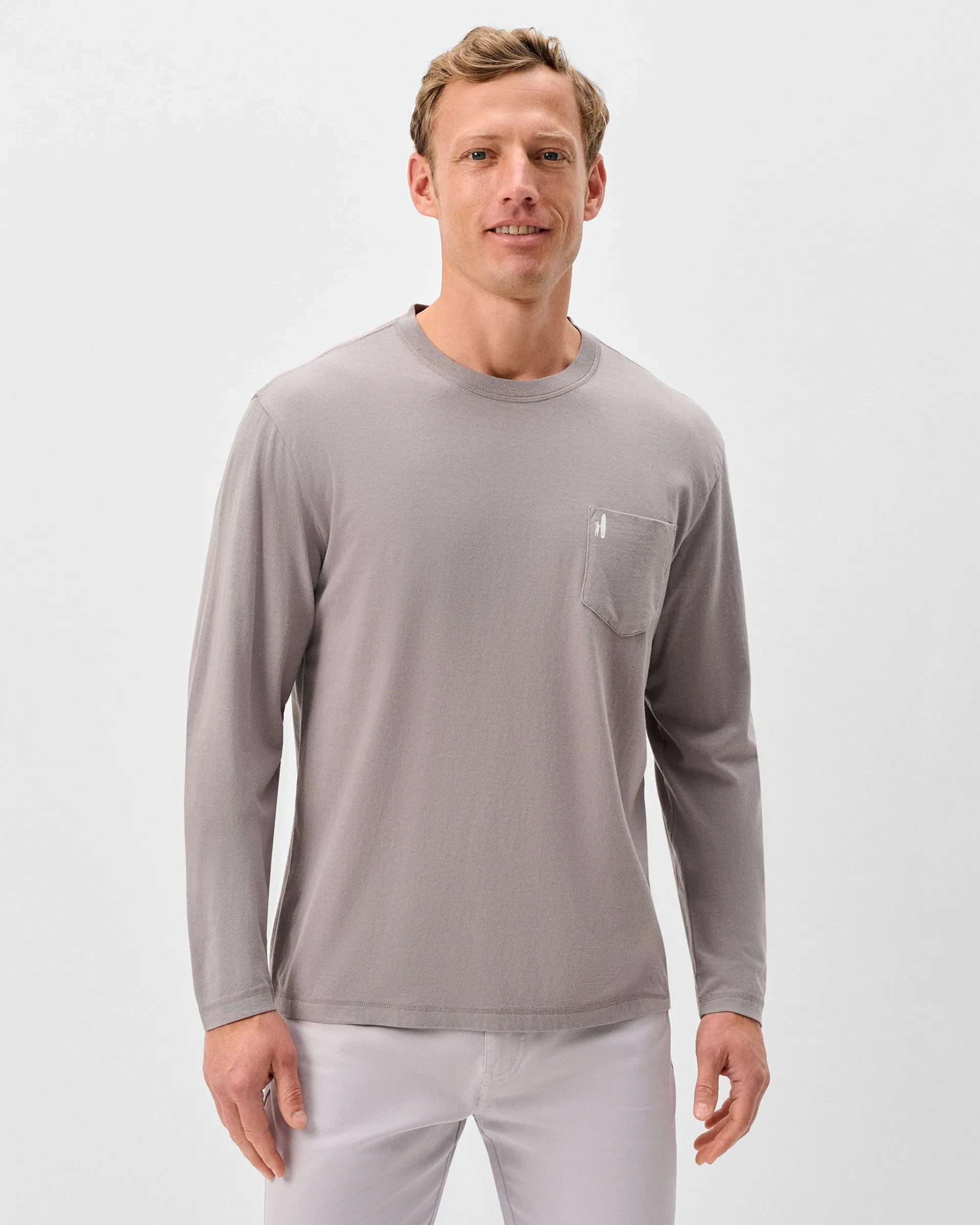 Long Sleeve Pocket T-Shirt - Santa Monica sold by Johnnie-O product image thumbnail 3